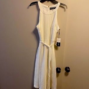 Karl Lagerfeld White Knit Sundress